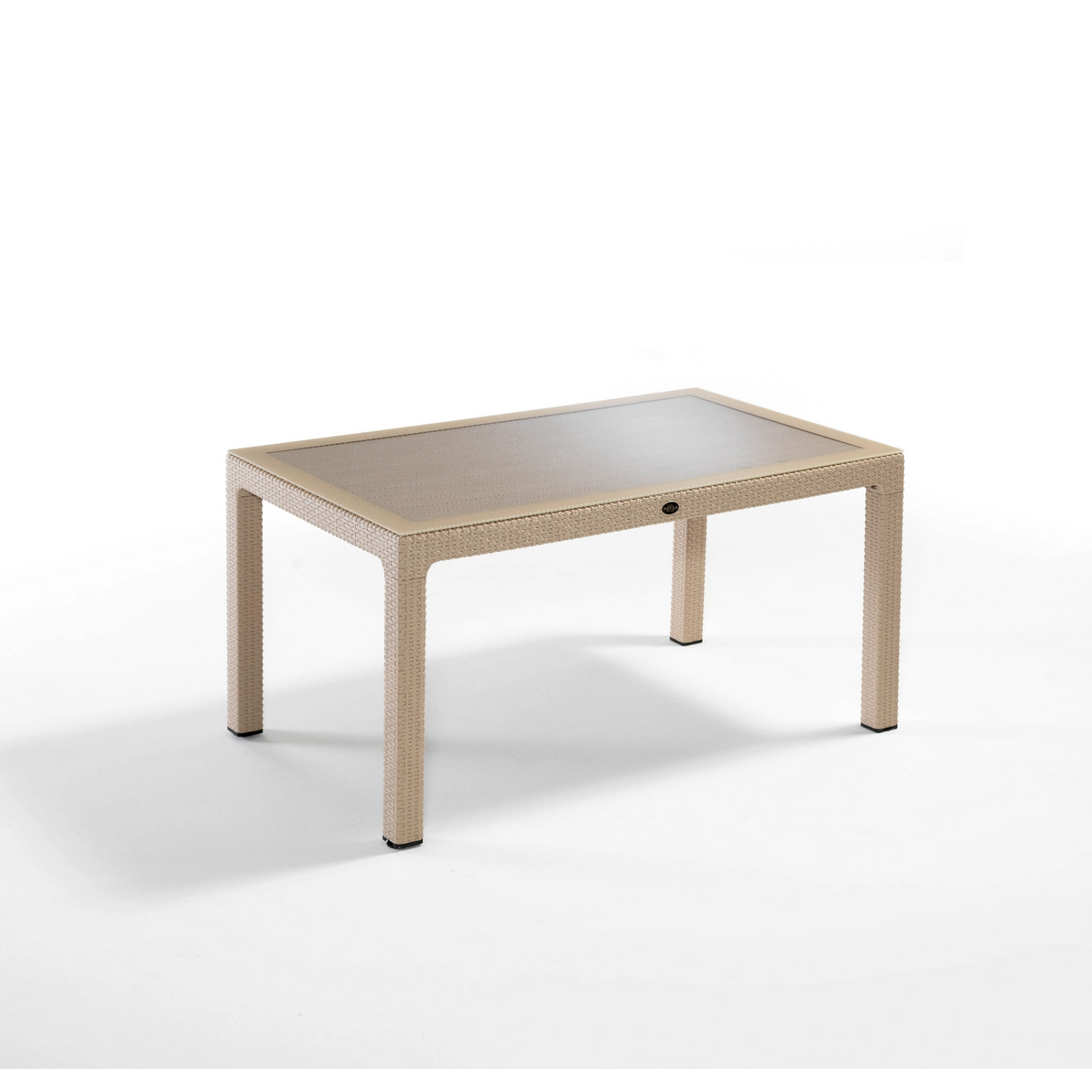 Novussi Classi Rattan Masa 90x150 Camlı