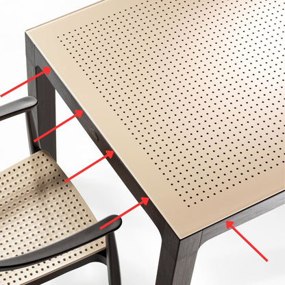 Nokta Desenli Masa Camı