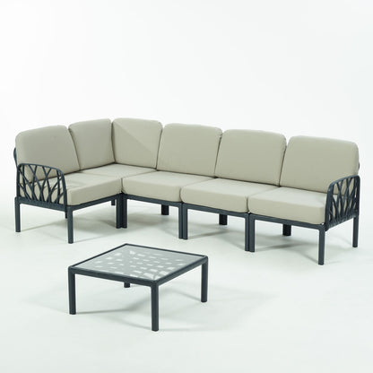 Novussi Garda Sofa Set ''L'' + Camlı Orta Sehpa