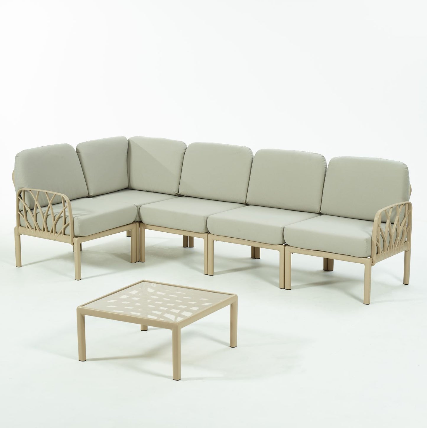 Novussi Garda Sofa Set ''L'' + Camlı Orta Sehpa