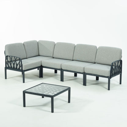 Novussi Garda Sofa Set ''L'' + Camlı Orta Sehpa